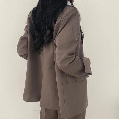 Damen Anzug Set Maßgeschneidert Langblazer Elegant