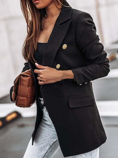 Damen Blazer Bürojacke Doppelknopf Modern - BerlinGlamour