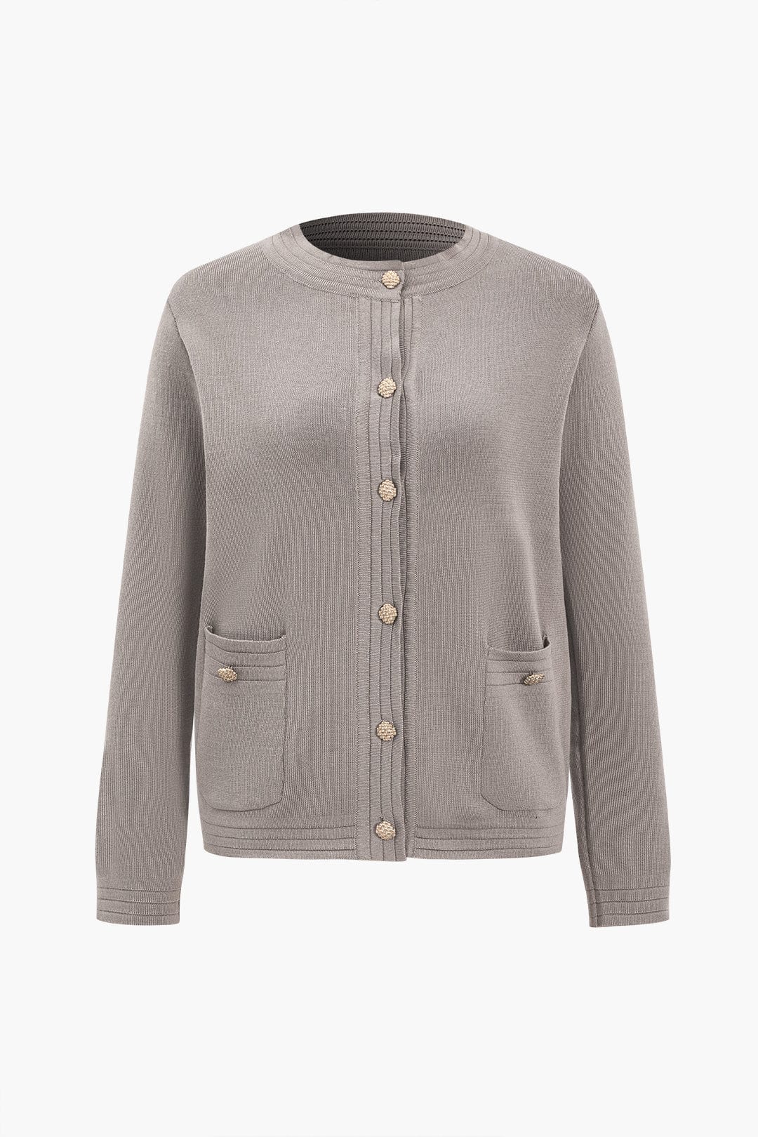 Strick-Zweiteiler-Set Damen Klassisch Cardigan Hose