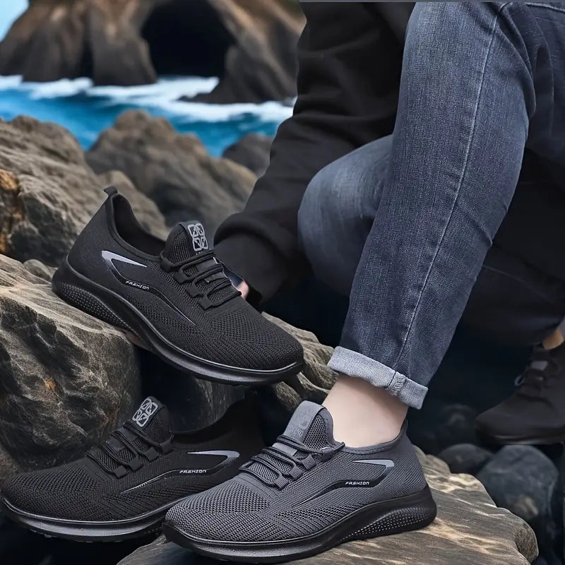 Herren Sportschuhe Leicht Vielseitig Laufschuhe Schwarz - BerlinGlamour