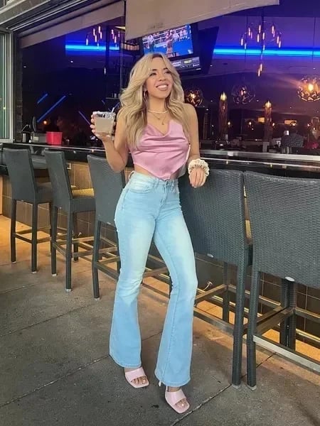 Jeans High Waist Damen Stilvoll Slim Fit