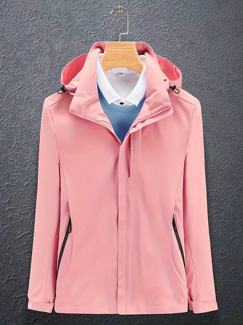 Damen Winterjacke Winddicht mit Kapuze Warm