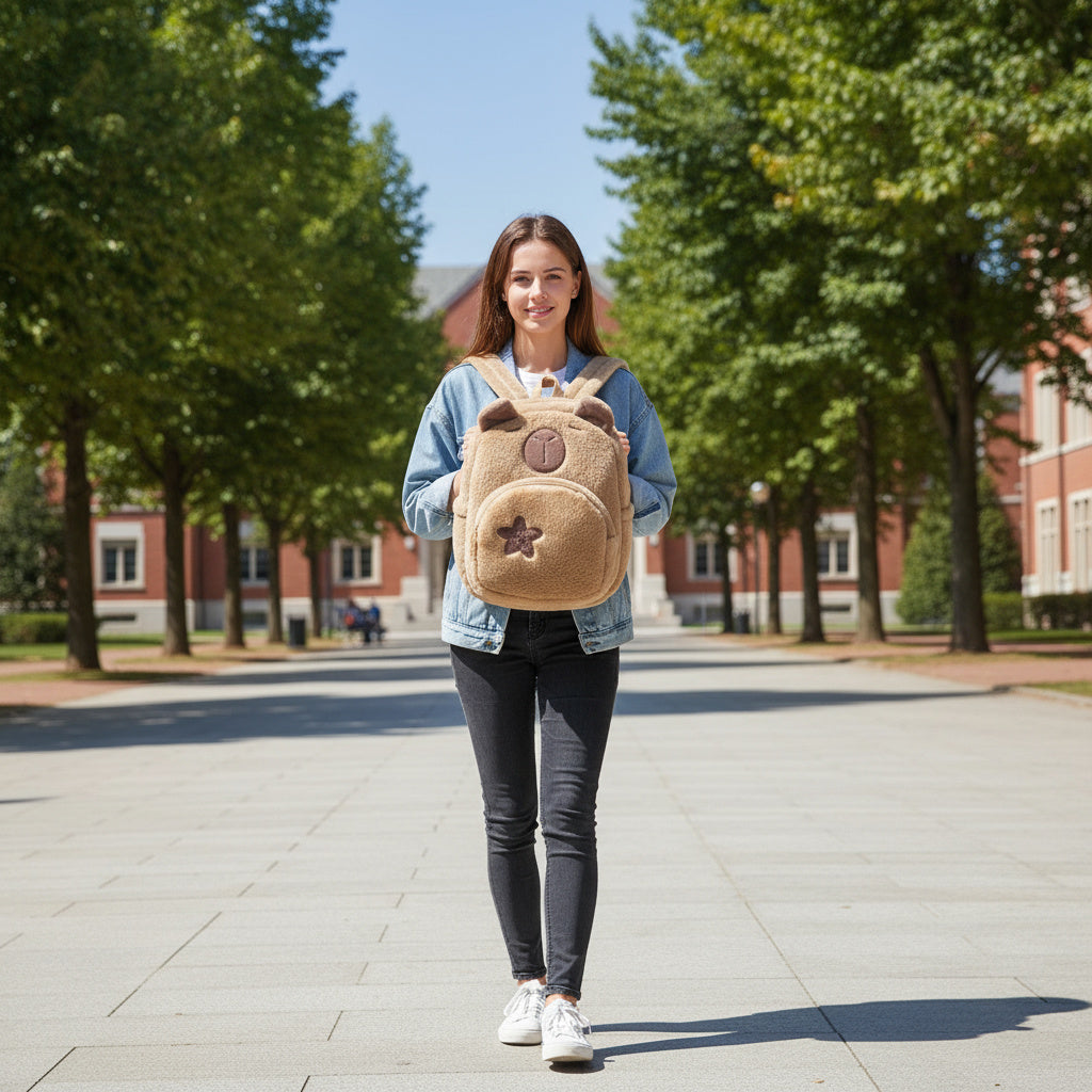 Süßer Kinder Rucksack Plüsch Capybara Lustig