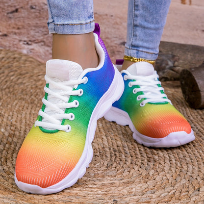 Damensneaker Atmungsaktiv Gestrickt Bequem