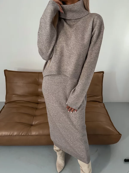 Damen Strickset Herbst Winter Warm