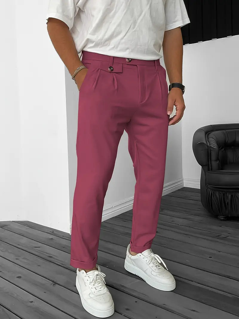 Bequeme Herrenhose Modern mit Elastikbaumwolle