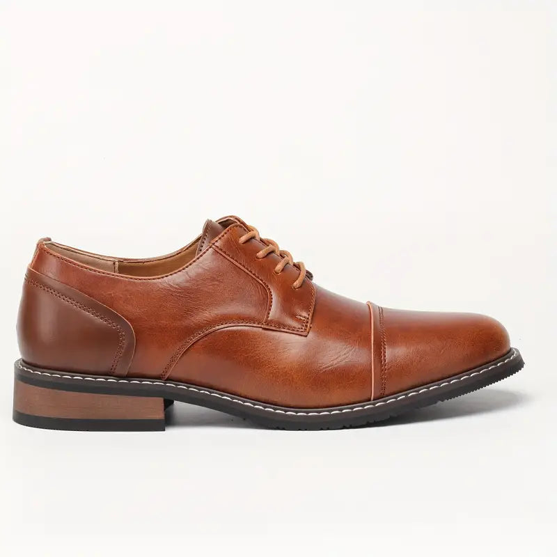 Herren Derby Schuhe Vintage Look Lederschuhe