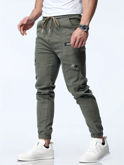 Herren Jogger Stretch Elastic mit Kordelzug Bequem - BerlinGlamour