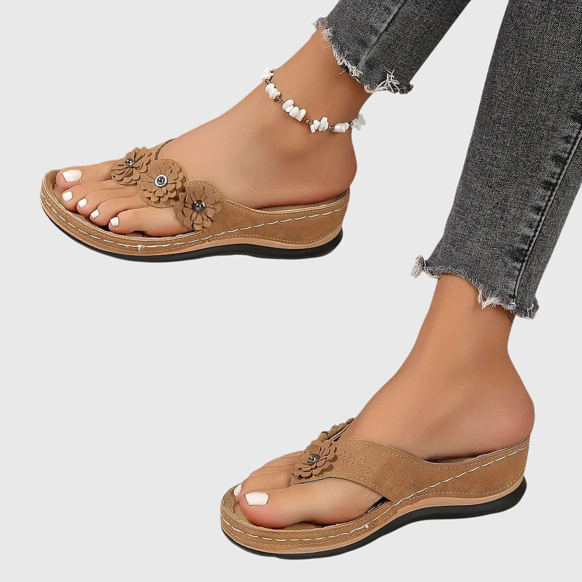 Damen Sandalen Lässig Trendy Slip-On Schuhe