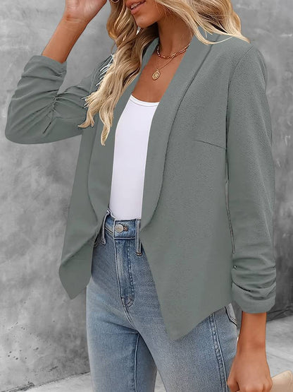 Stilvoller Damenblazer Offene Vorderseite Modern