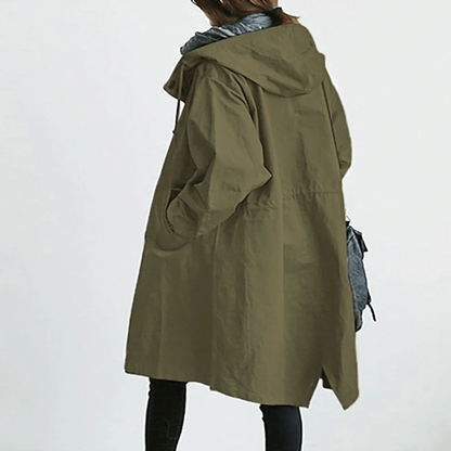 Wasserdichte Jacke Mit Kapuze Damen Stadtjacke