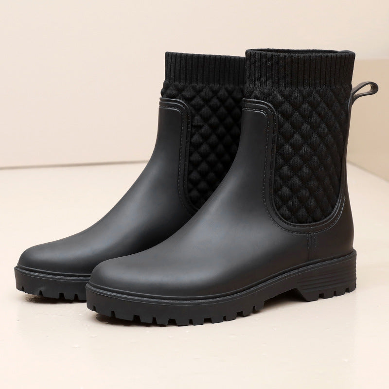 Wasserdichte Damen Regenstiefel Bequem Heidi Mode