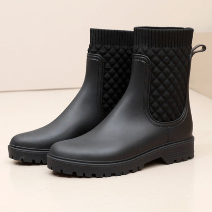 Wasserdichte Damen Regenstiefel Bequem Heidi Mode