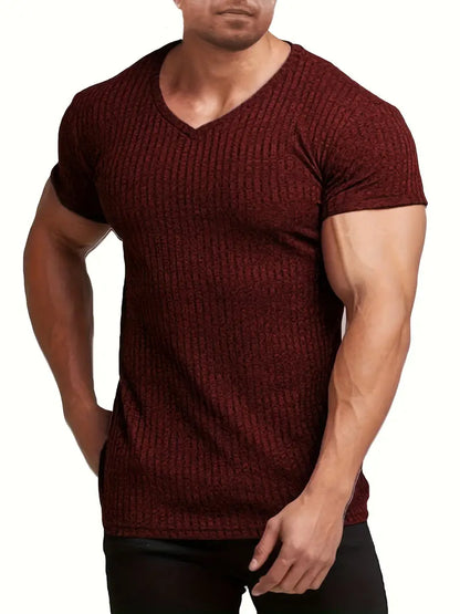 Herren Shirt V-Ausschnitt Slim Fit Modern - BerlinGlamour