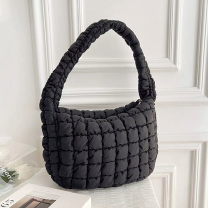 Frauen Schultertasche Plissiert Elegante Damenhandtasche