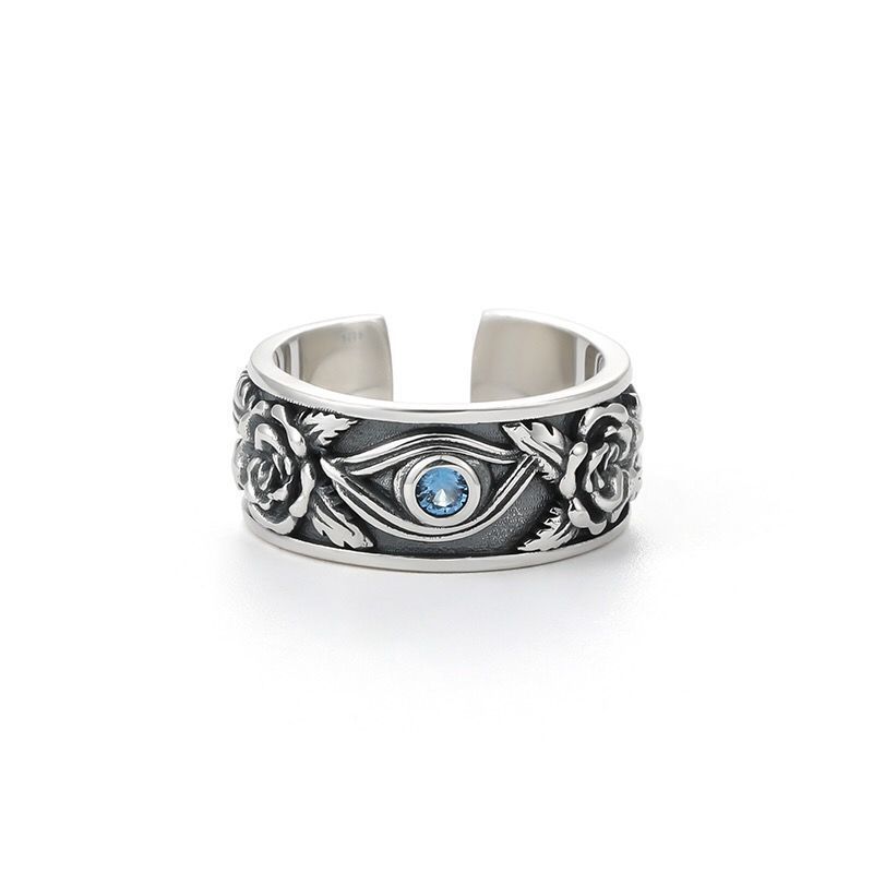 Horus Glücksring Auge Schmuck Silber - BerlinGlamour