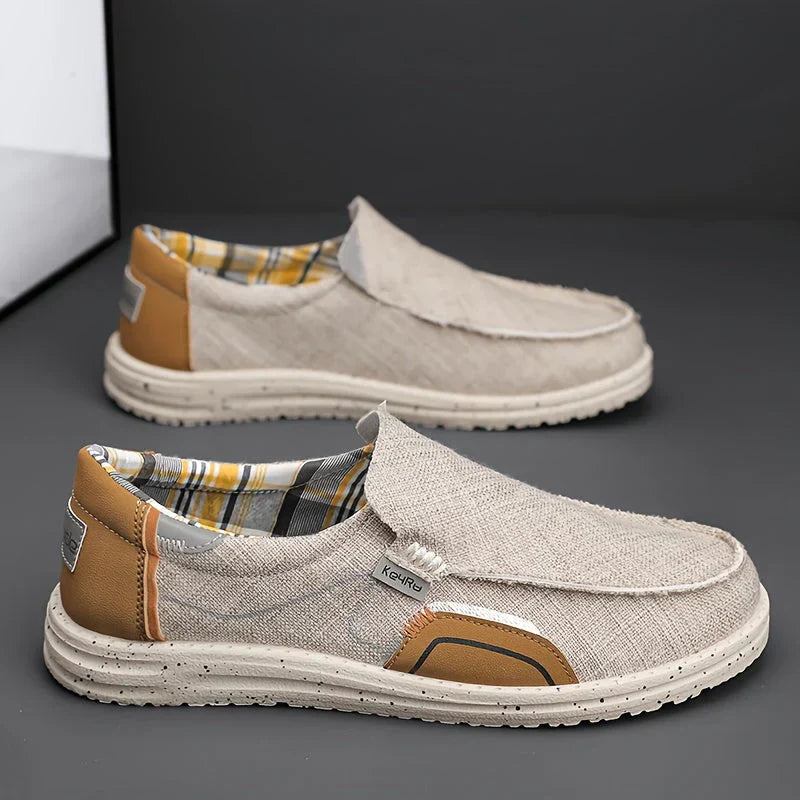 Männer Loafer Sneaker Bequem Schwarz
