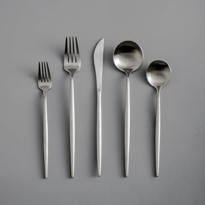 Edelstahl Besteck Set Modern Einfach Elegant