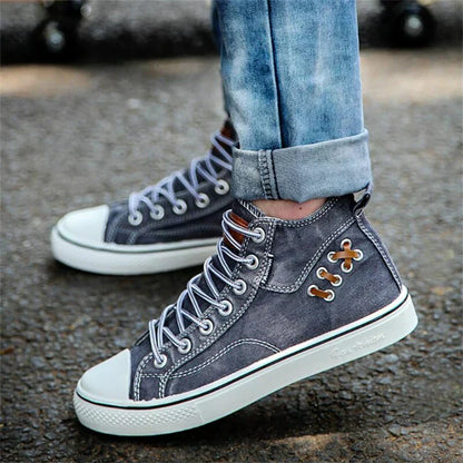 Freizeitschuhe Denim Schnürschuhe Frauen Mode