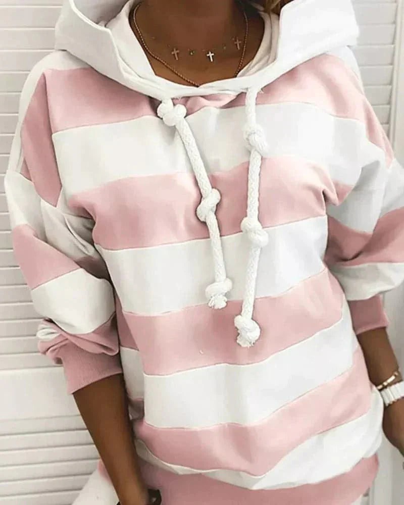 Lockere Damenhoodie Weich Strickdetails Bequem