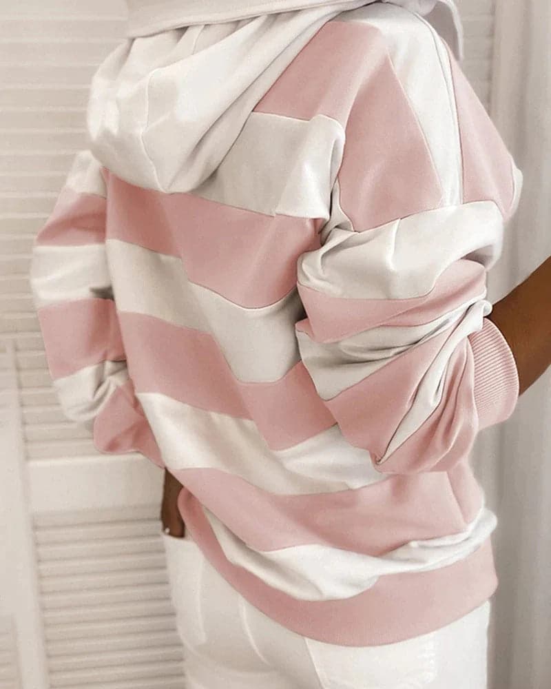 Lockere Damenhoodie Weich Strickdetails Bequem