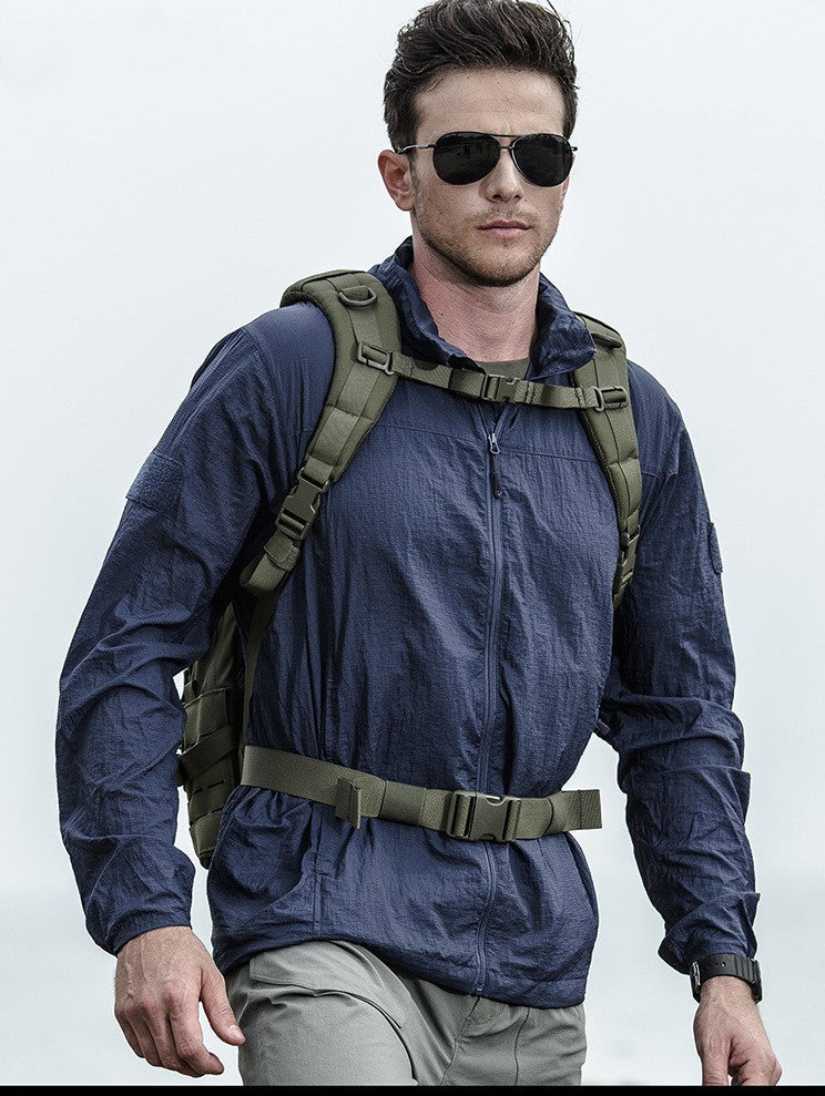 Wasserdichte Outdoor Jacke Leicht Reißverschluss