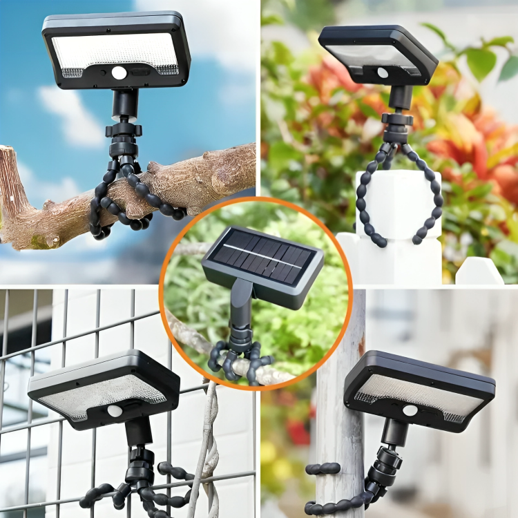 Solare Außenleuchte Bewegungsmelder Stativ Flexibel