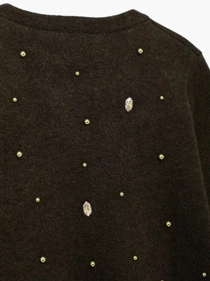 Damen Strickcardigan Elegante Lang