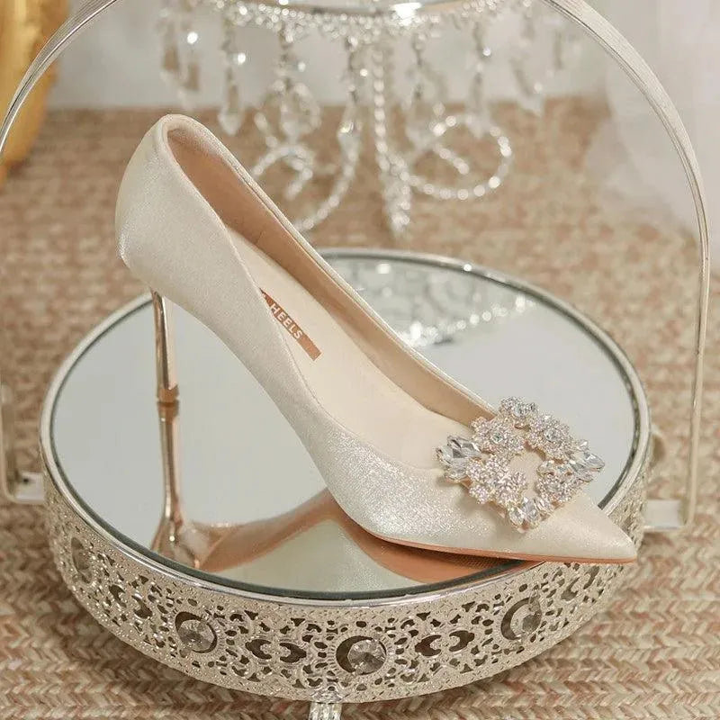 Hochzeitschuhe Stiletto Strass Schuhe Braut - BerlinGlamour