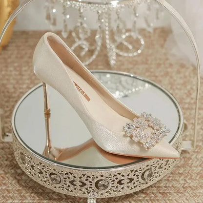 Hochzeitschuhe Stiletto Strass Schuhe Braut - BerlinGlamour