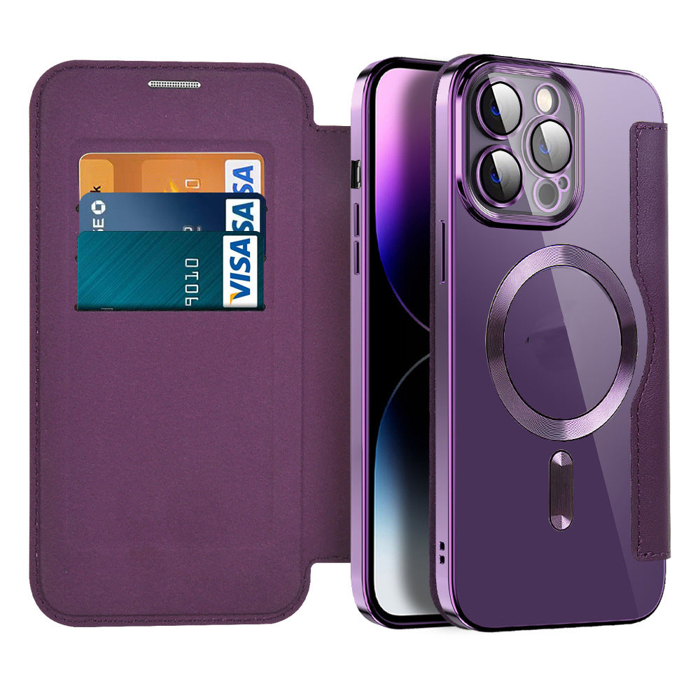 Handy Schutzhülle Flip Case Magnetisch mit Standfunktion