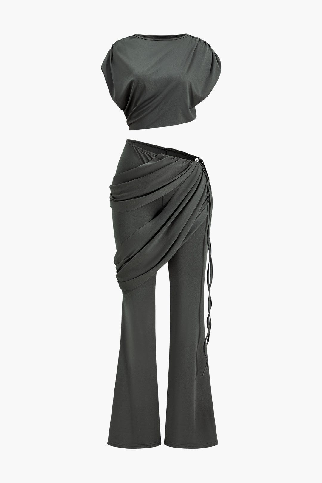 Elegantes Zweiteiler-Set mit Drapierung Damen