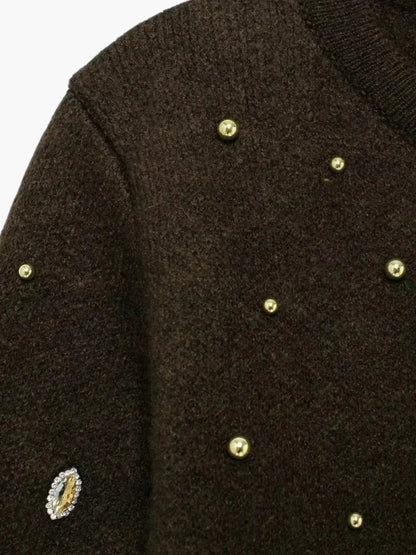 Damen Strickcardigan Elegante Lang