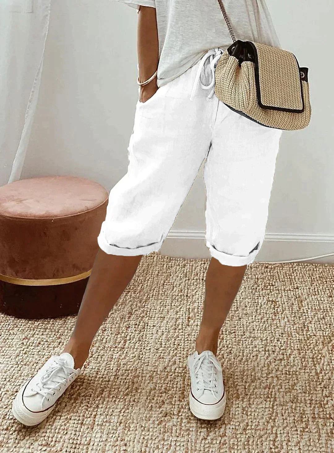 Damen Kurzhose Sommer Lässig Bequem