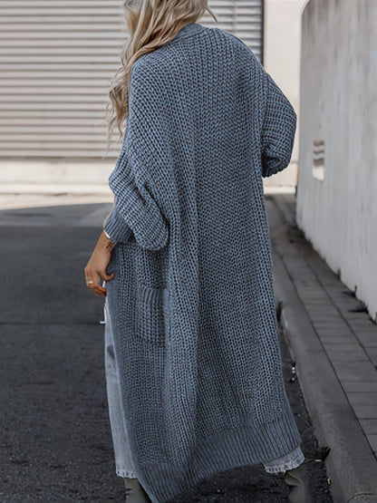 Wollcardigan Damen mit Taschen für Alltag Perfekt