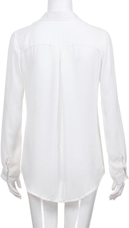 Elegante Damenbluse Chiffon Bluse Frauen Oberteil