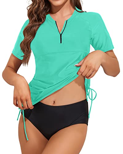 Sonnenschutz Badeanzug Damen Kurzarm Rashguard Sport - BerlinGlamour