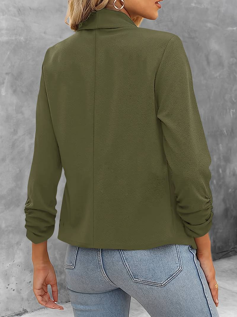 Stilvoller Damenblazer Offene Vorderseite Modern
