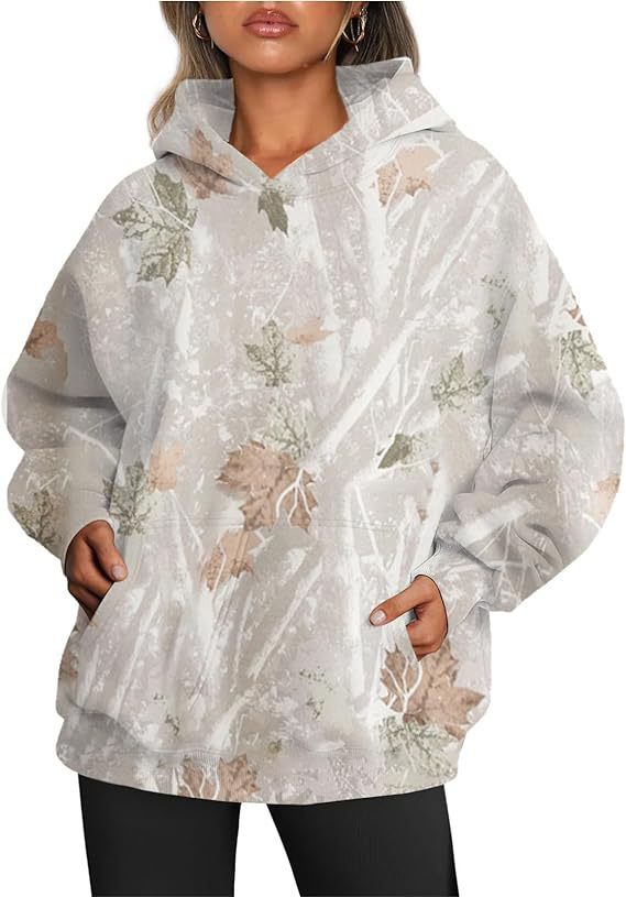 Camo Hoodie Oversize Camouflage Print Herren - BerlinGlamour