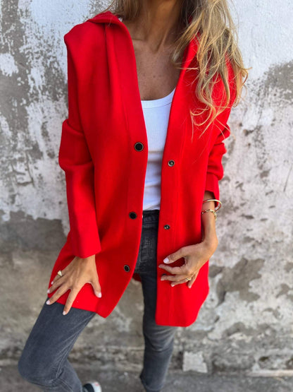 Kapuzenjacke Entspannt Modern Damen