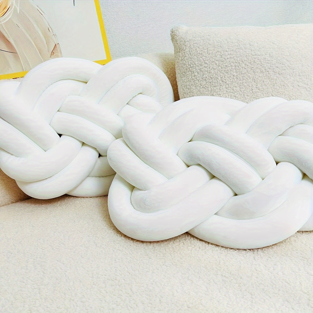 Weiche Kissen Luxus Komfort mit Knöpfen Modern