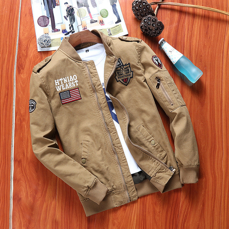 Herren Lederjacke Bomberstyle Vintage Look