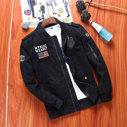 Herren Lederjacke Bomberstyle Vintage Look