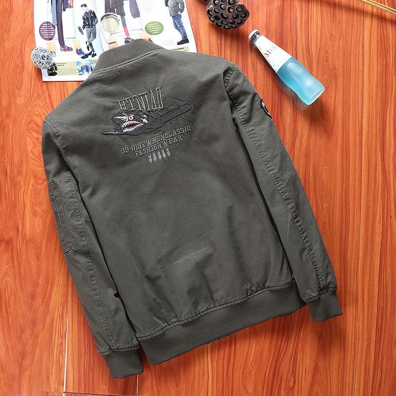 Herren Lederjacke Bomberstyle Vintage Look