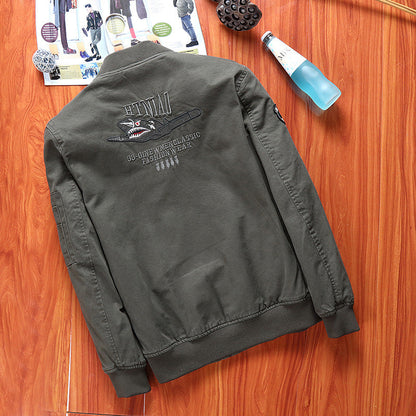 Herren Lederjacke Bomberstyle Vintage Look