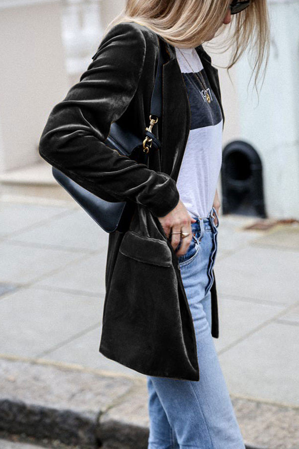 Damen Blazer Business Casual Langärmlig Elegant