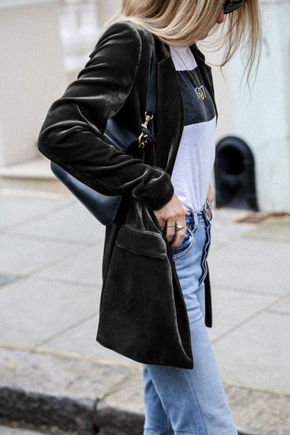 Damen Blazer Business Casual Langärmlig Elegant