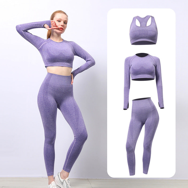 Yogahosen-Set Damen Schnelltrocknend Eng Anliegend