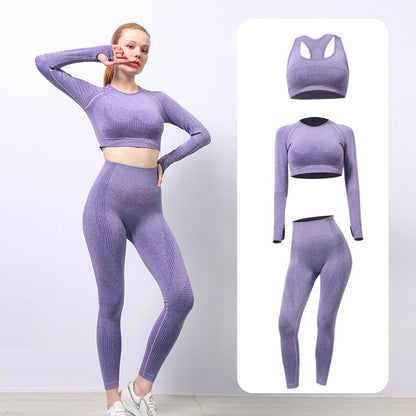 Yogahosen-Set Damen Schnelltrocknend Eng Anliegend