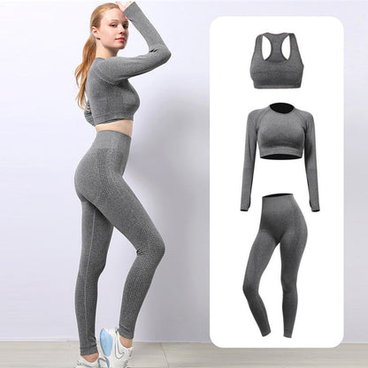 Yogahosen-Set Damen Schnelltrocknend Eng Anliegend